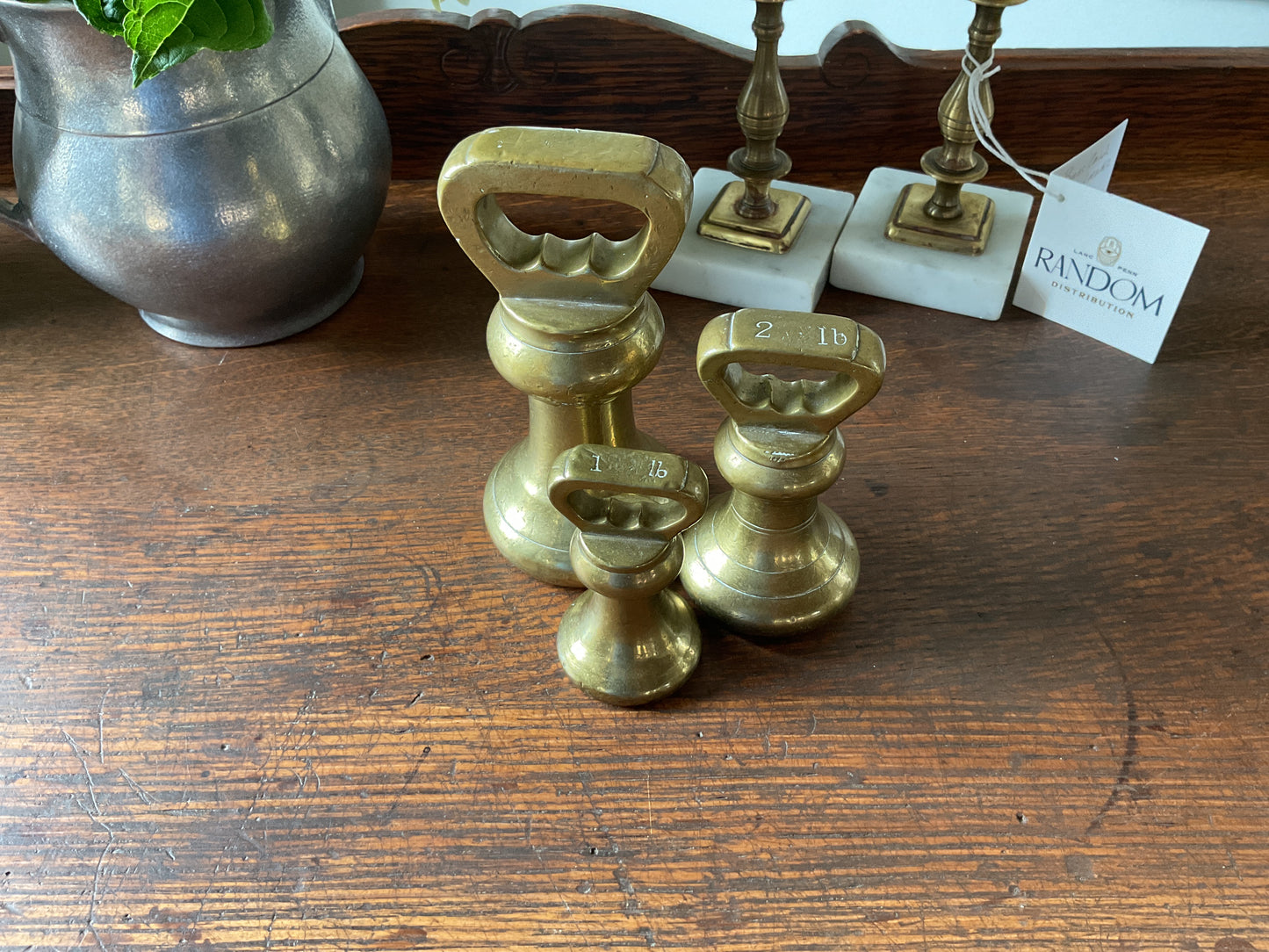 20th Century English Brass Apothecary Weight Set