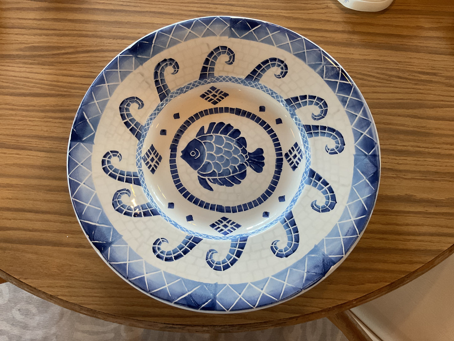 Large Ceramic Serving Platter by Ceramica (Italy)