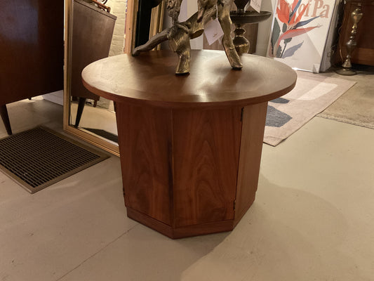 MCM Octagonal Side Table w/ Round Top