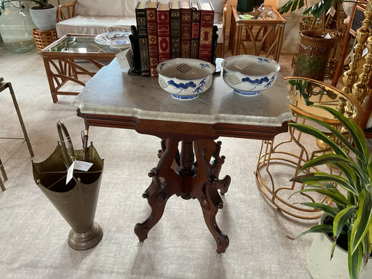 Antique Marble Top Parlor Table