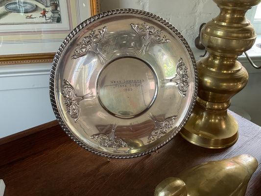 West Lampeter 1953 Horse Shoe Silverplated Plate
