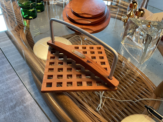 Danish Trip Trap Teak Wood Napkin Holder