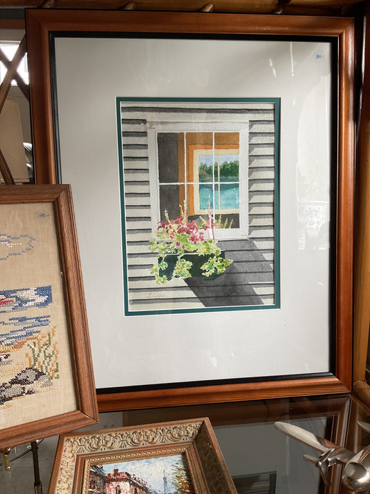 Framed and Matted Watercolor (Grove)