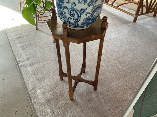 Vtg Wooden Plant Stand