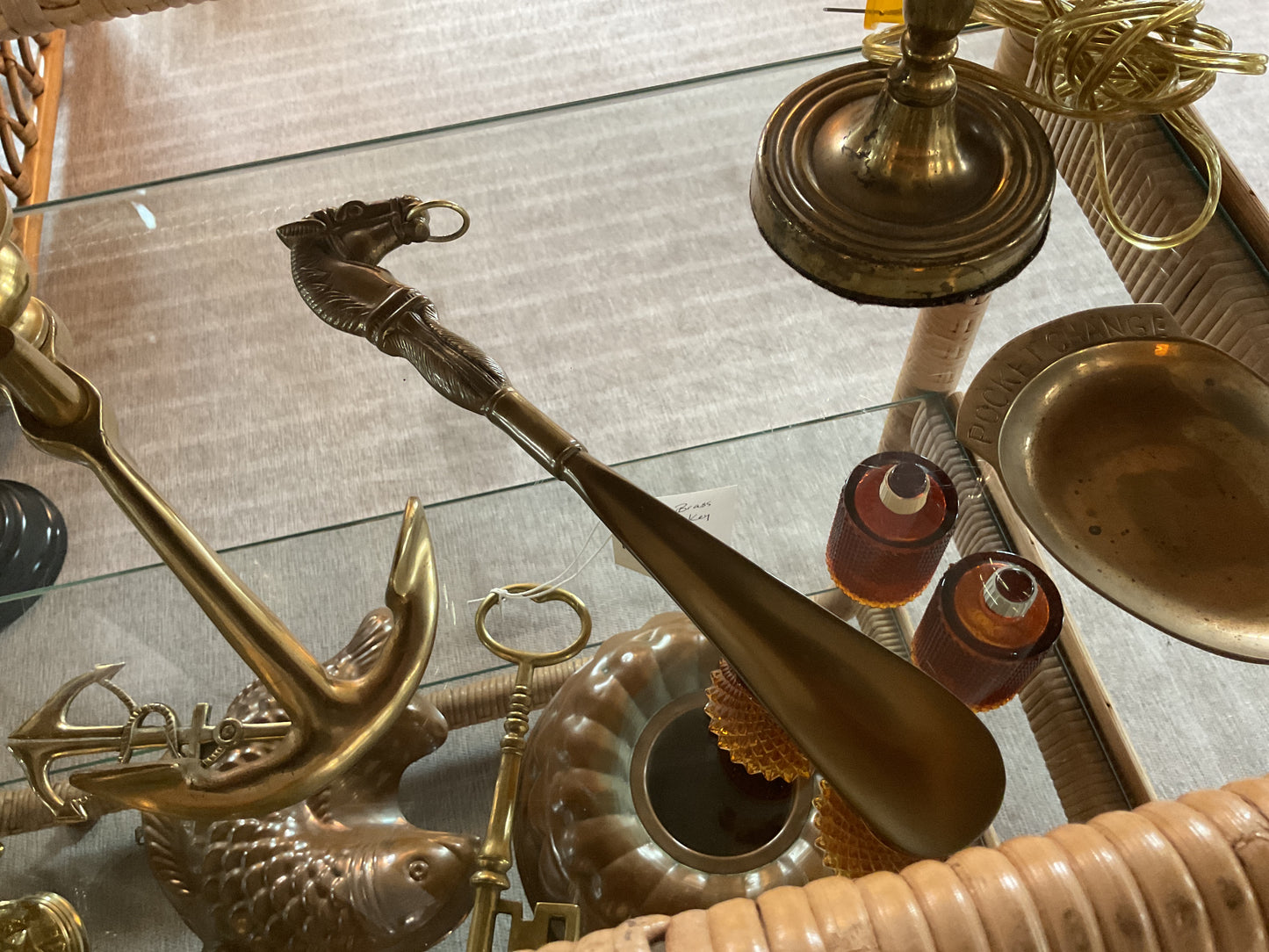 Solid Brass Horse Head Shoe Horn