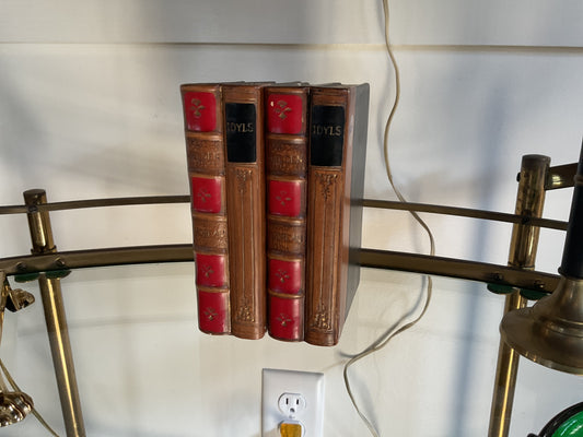 Faux Book Pottery Bookends