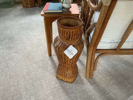 Woven Rattan Vase