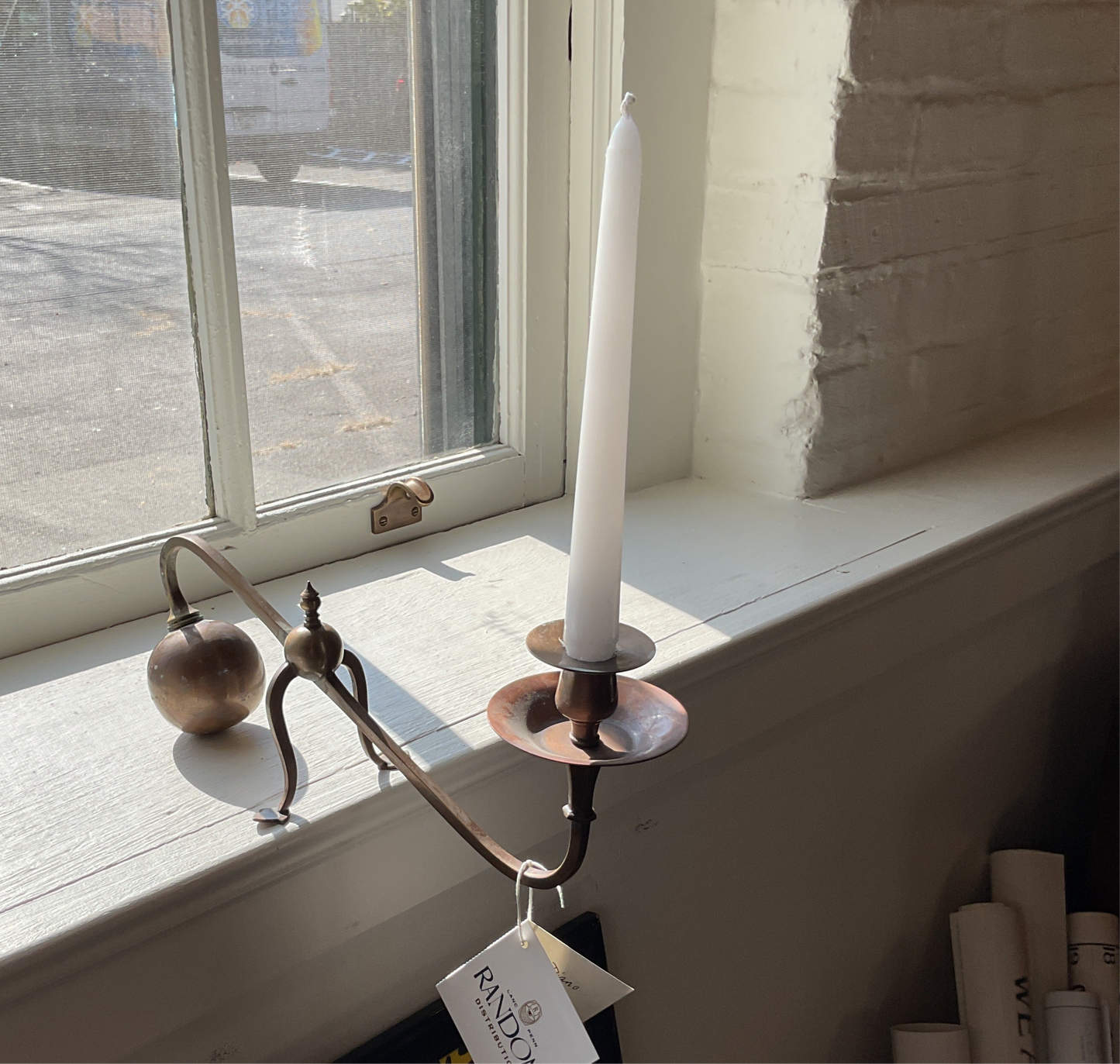 Brass Piano Cantilever Candle Holder