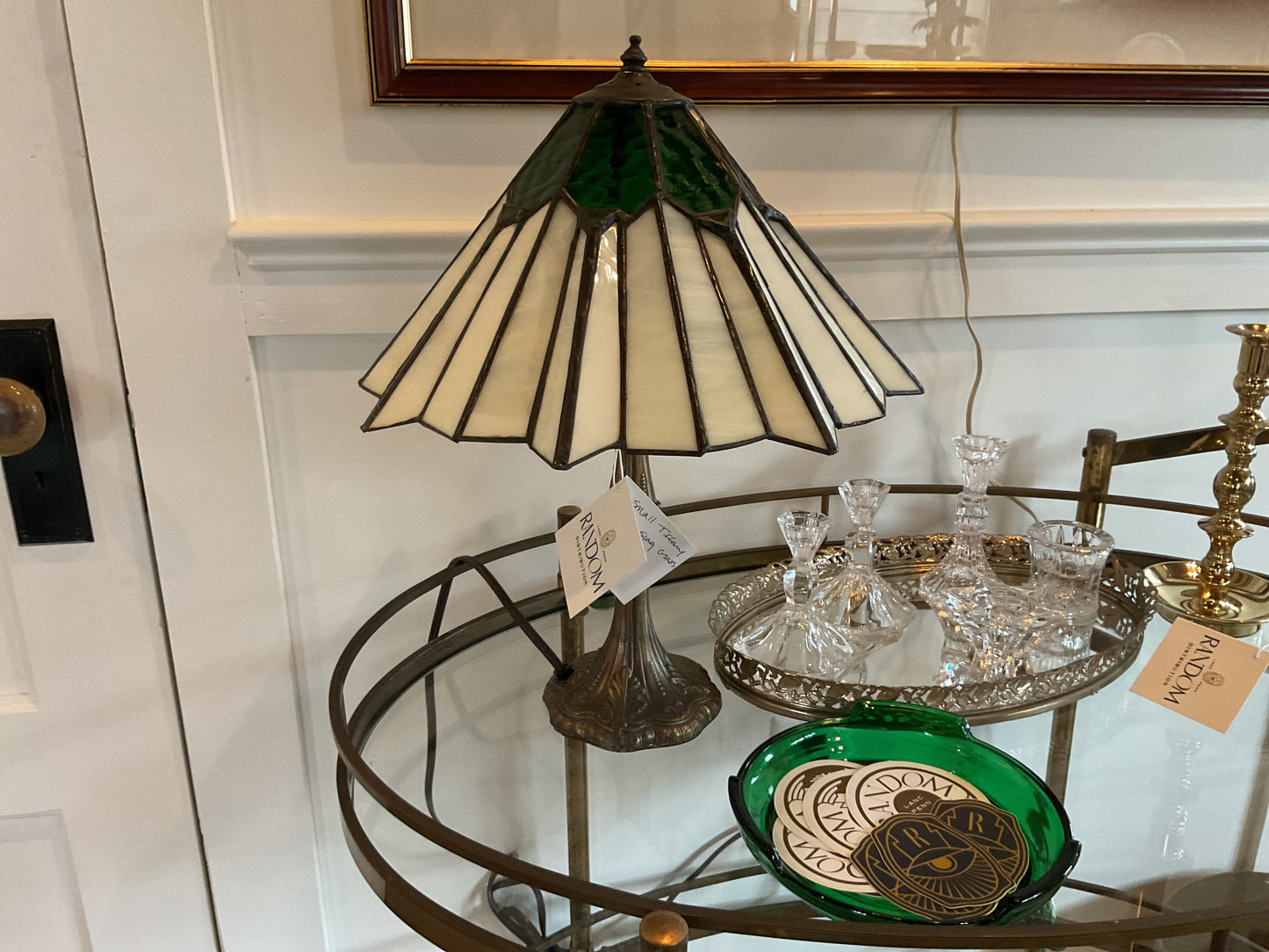 Tiffany Style Slag Glass Lamp