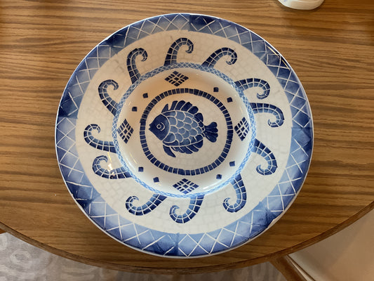 Large Ceramic Serving Platter by Ceramica (Italy)