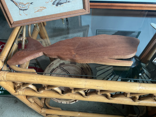 Wooden Whale Wall Hanging