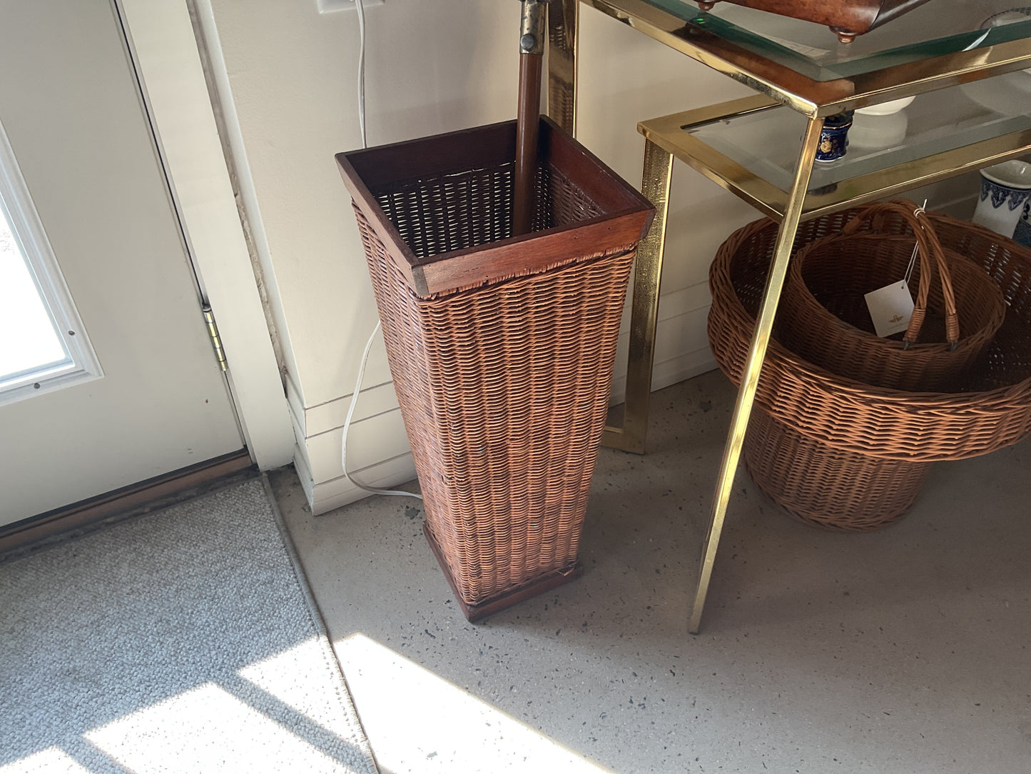 Wicker Umbrella Stand
