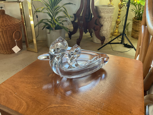 Glass Duck Ashtrays